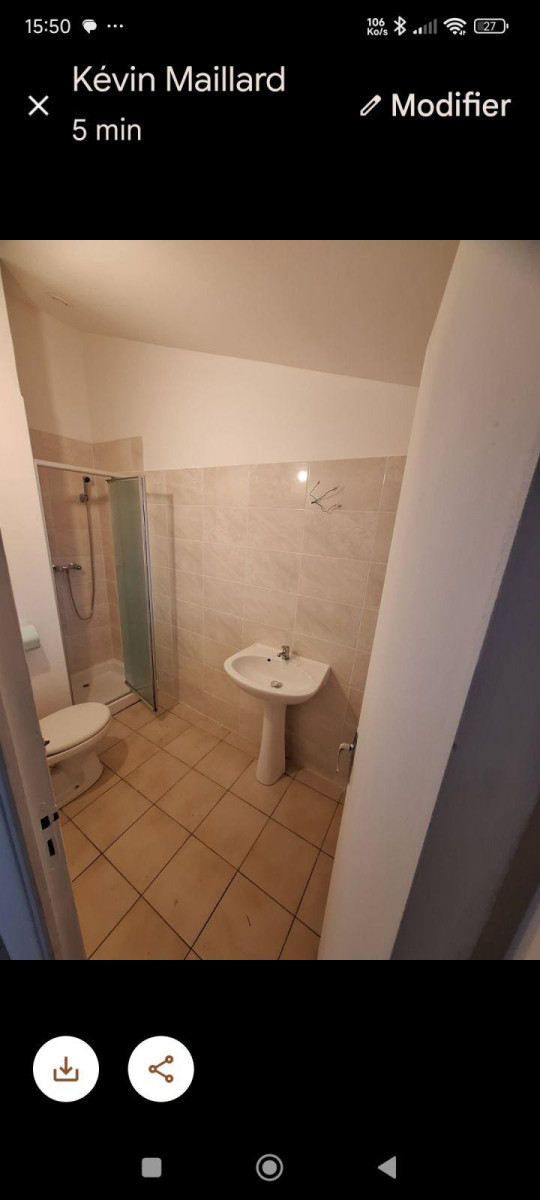 
                                                Location
                                                 Beau F2 38m² Duplex refait à neuf et lumineux