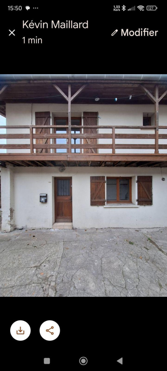 
                                                Location
                                                 Beau F2 38m² Duplex refait à neuf et lumineux