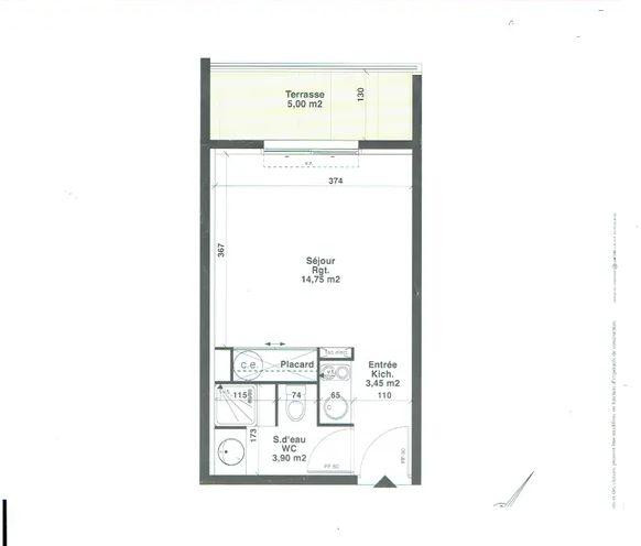 
                                                Location
                                                 Beau studio 22m² loué vide ou meublé Montpellier