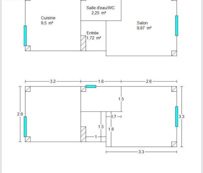 
                                                Location
                                                 Beau studio meublé 23m² avec terrasse