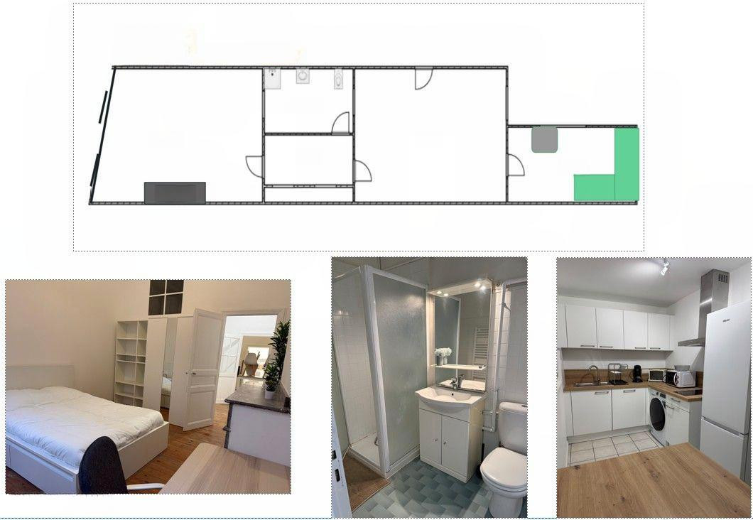 
                                                Location
                                                 Beau T2 45m² meublé à Saint-Cyprien