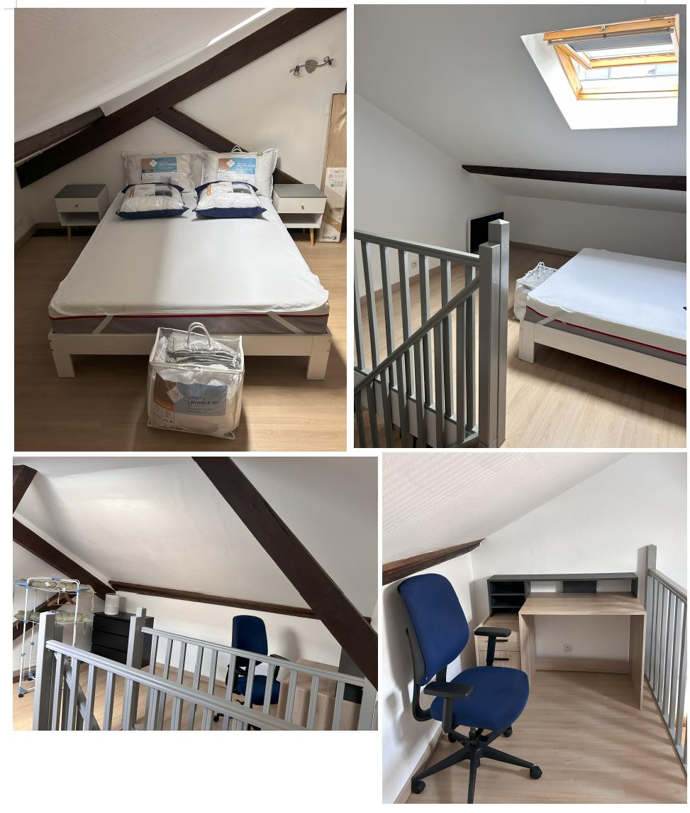 
                                                Location
                                                 Beau T2 en duplex meublé rénové