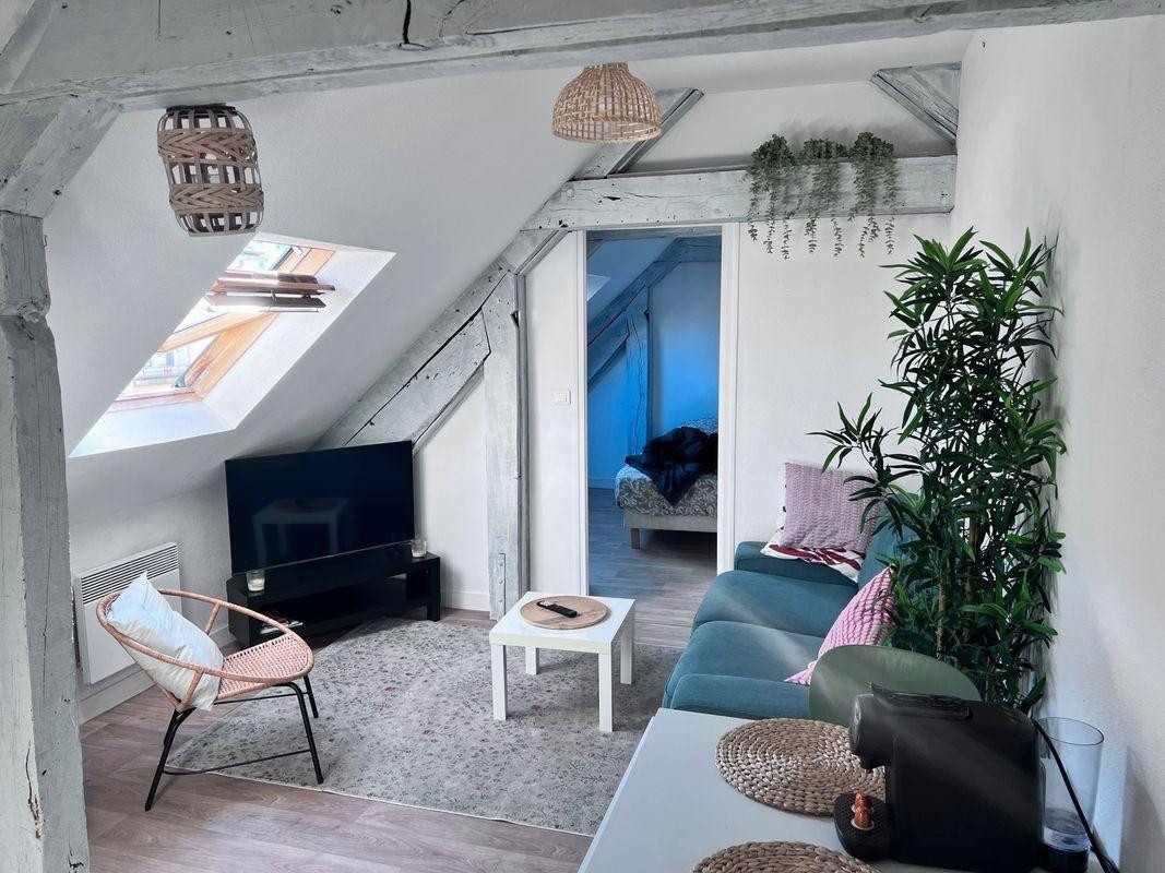 
                                                Location
                                                 Beau T2 meublé (27m² au sol, 19 m² Carrez)