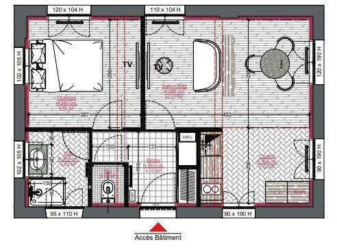 
                                                Location
                                                 Beau T2 spécieux à Courbevoie