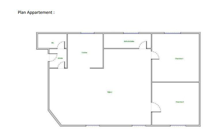
                                                Location
                                                 Beau T3 meublé 57m² traversant et très lumineux,