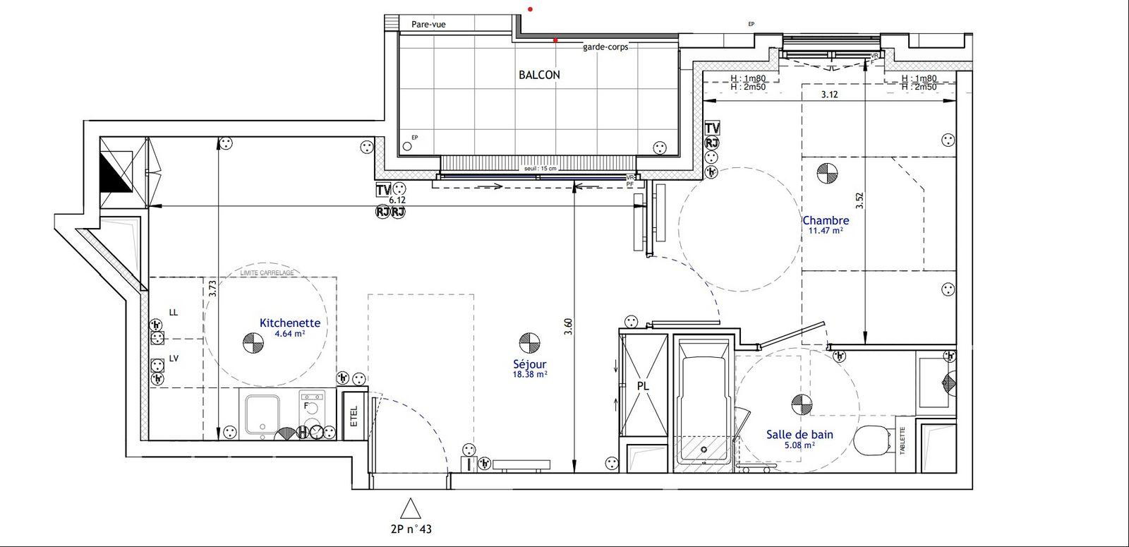 
                                                Location
                                                 Bel appartement 2 pièces Chatenay