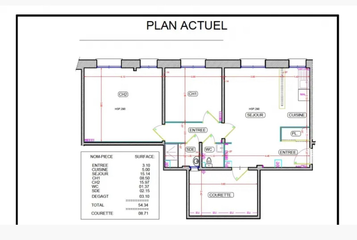 
                                                Location
                                                 Bel appartement de 3 pièces
