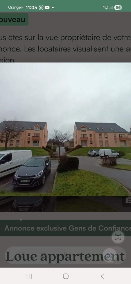 
                                                Location
                                                 Bel F4 dans résidence calme à 2 pas du centre