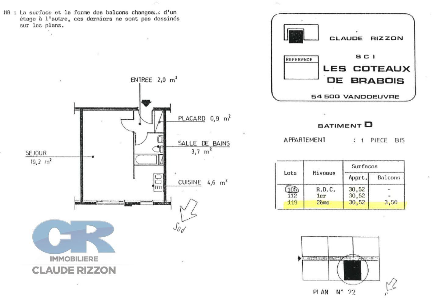 
                                                Vente
                                                 BRABOIS - F1B à vendre