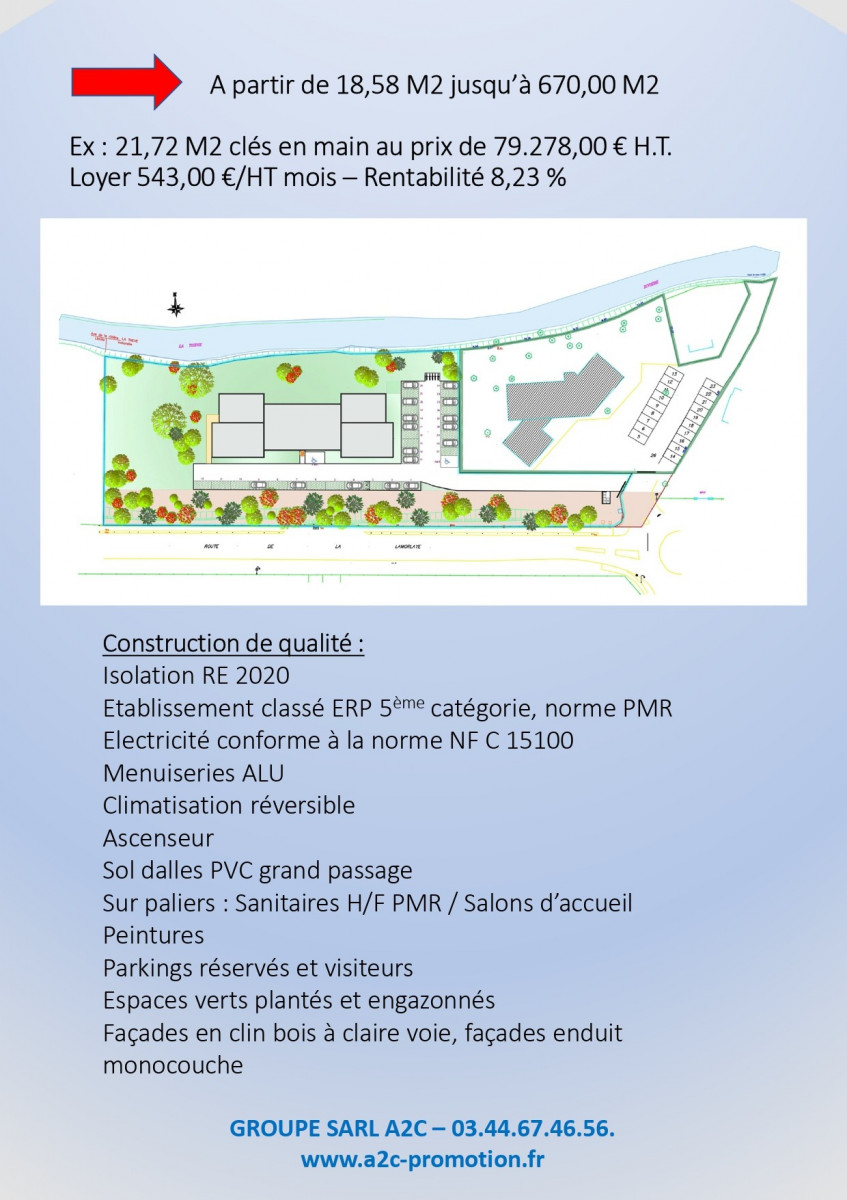 
                                                Vente
                                                 Bureaux Neufs à COYE LA FORET 60580