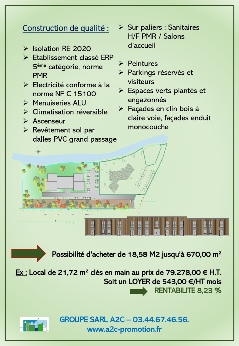
                                                Vente
                                                 Bureaux Neufs à COYE LA FORET 60580