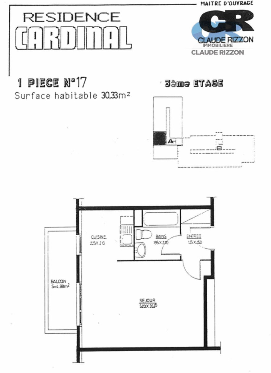 
                                                Vente
                                                 CENTRE GARE - F1B à vendre