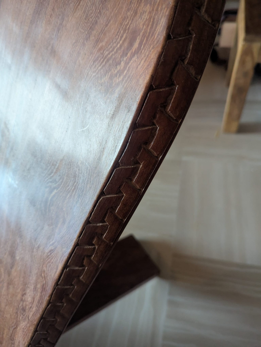 
                                                Meuble
                                                 Chaise basse africaine design en bois massif