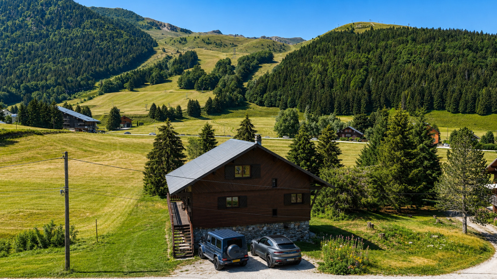 
                                                Vente
                                                 CHALET D'EXCEPTION à la Morte– 190 m²  Vue panoramique – Studio indépendant – Alpe du Grand Serre