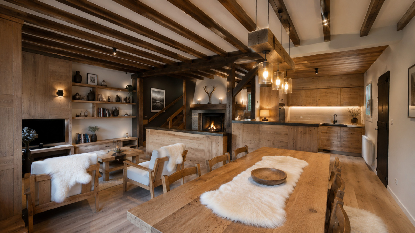 
                                                Vente
                                                 CHALET D'EXCEPTION à la Morte– 190 m²  Vue panoramique – Studio indépendant – Alpe du Grand Serre