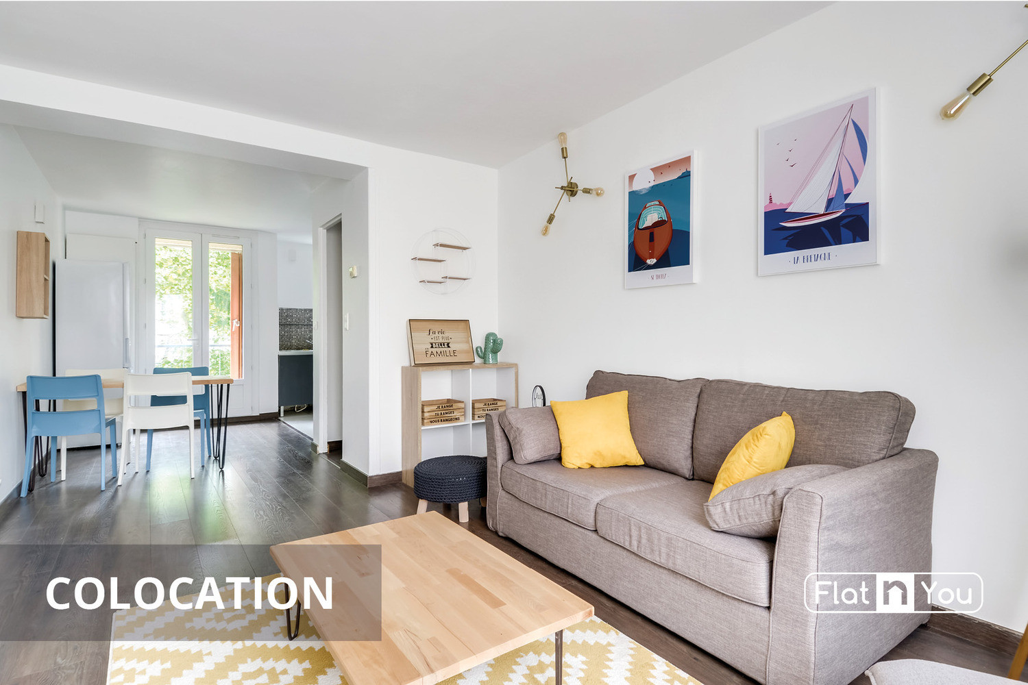 
                                                Colocation
                                                 Chambre 1 -  2 chambres disponibles en colocation