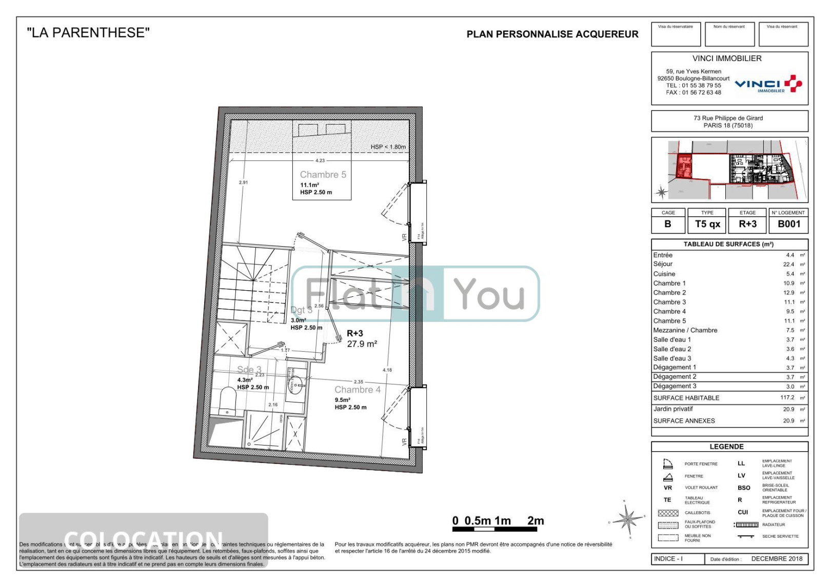 
                                                Colocation
                                                 Chambre 5 -  1 chambre disponible en colocation