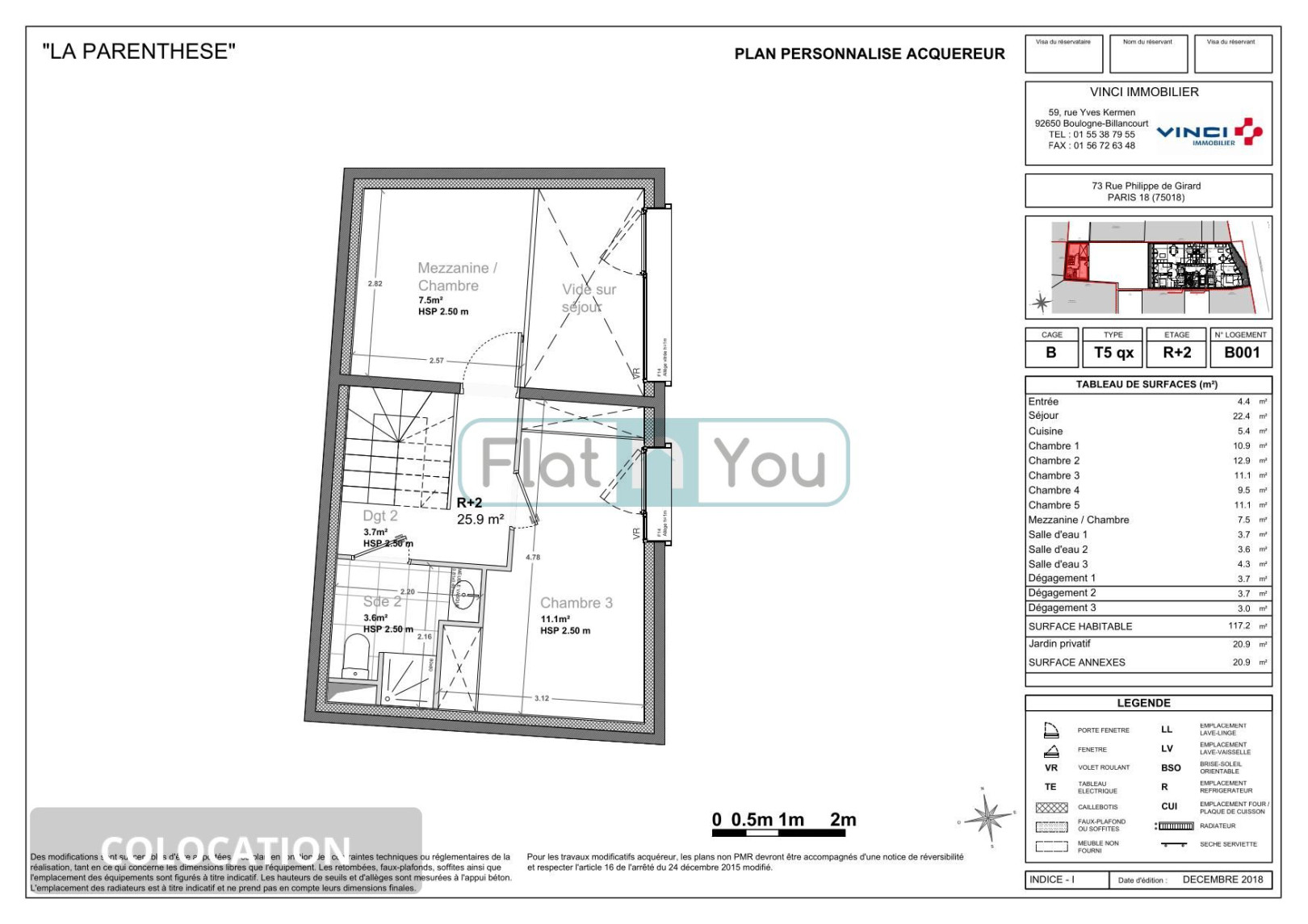 
                                                Colocation
                                                 Chambre 5 -  1 chambre disponible en colocation