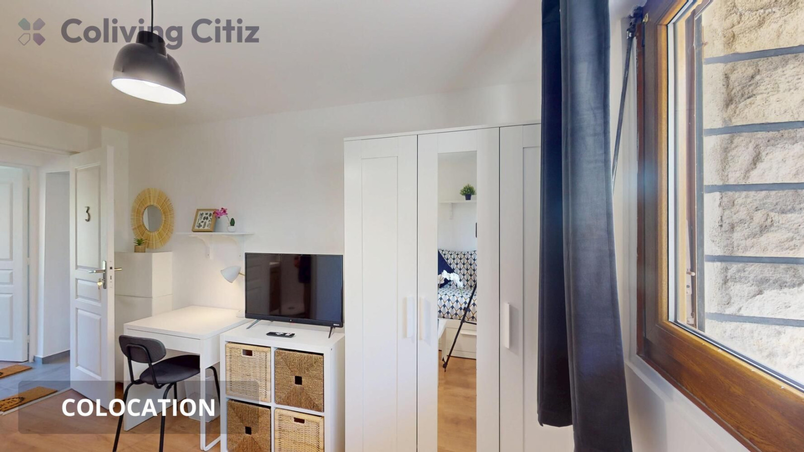 
                                                Colocation
                                                 Chambre avec salle de bain wc