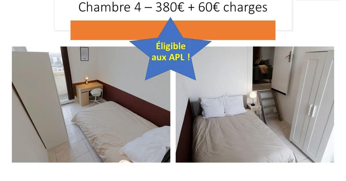 
                                                Colocation
                                                 Chambre dans colocation éligible APL à Melun