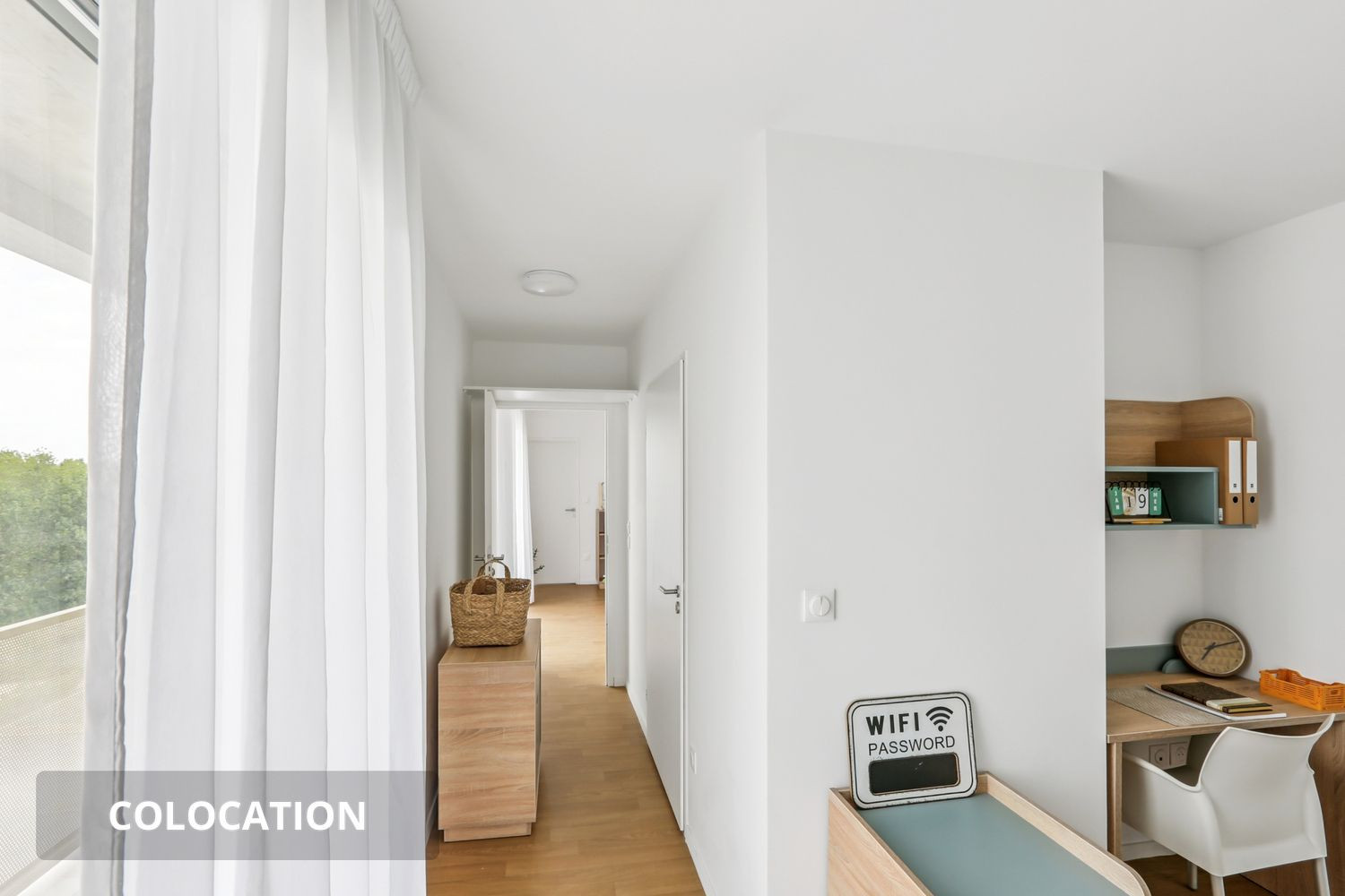 
                                                Colocation
                                                 Chambre en colocation - Douche privative