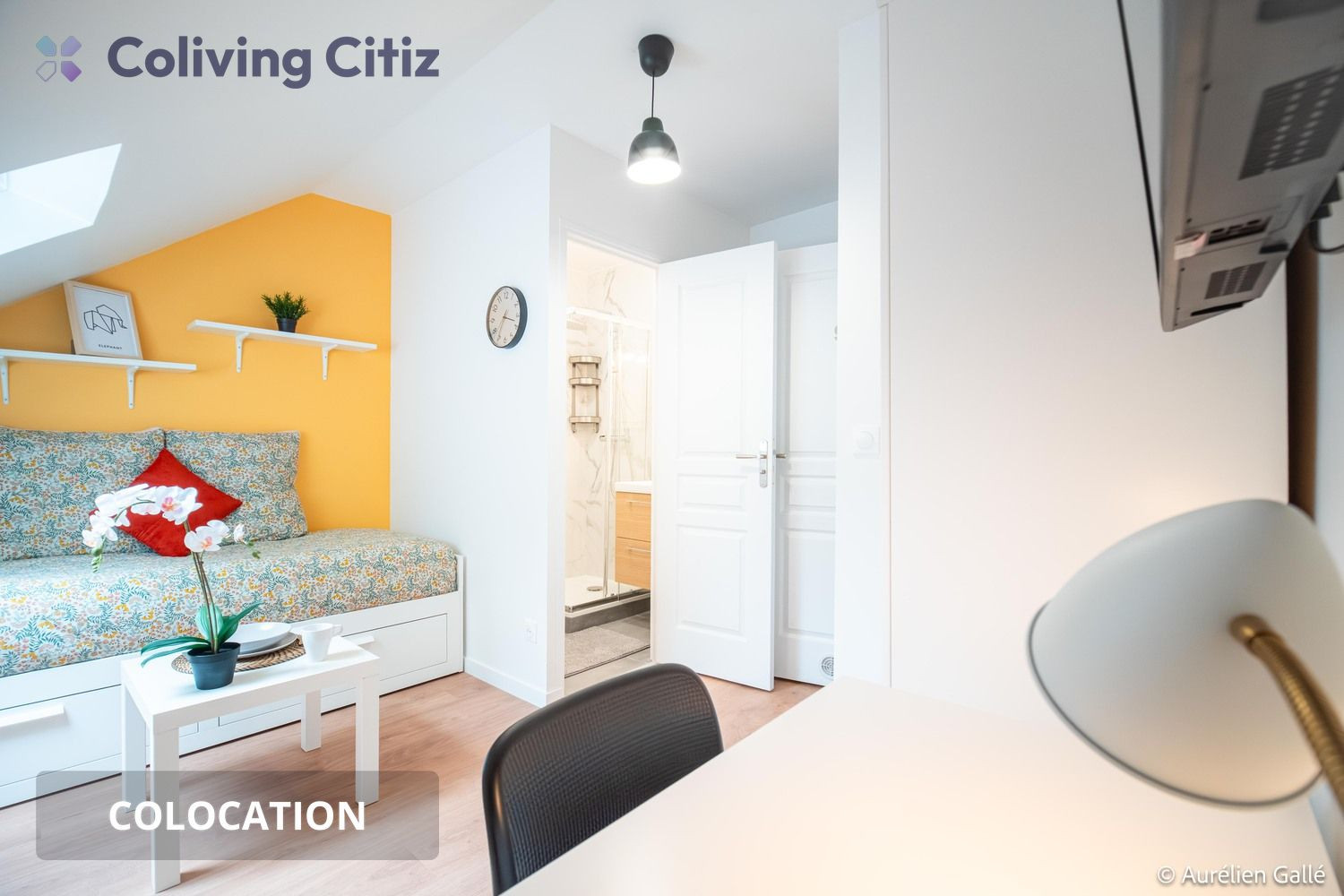 
                                                Colocation
                                                 Chambre meublée avec salle de bain & WC