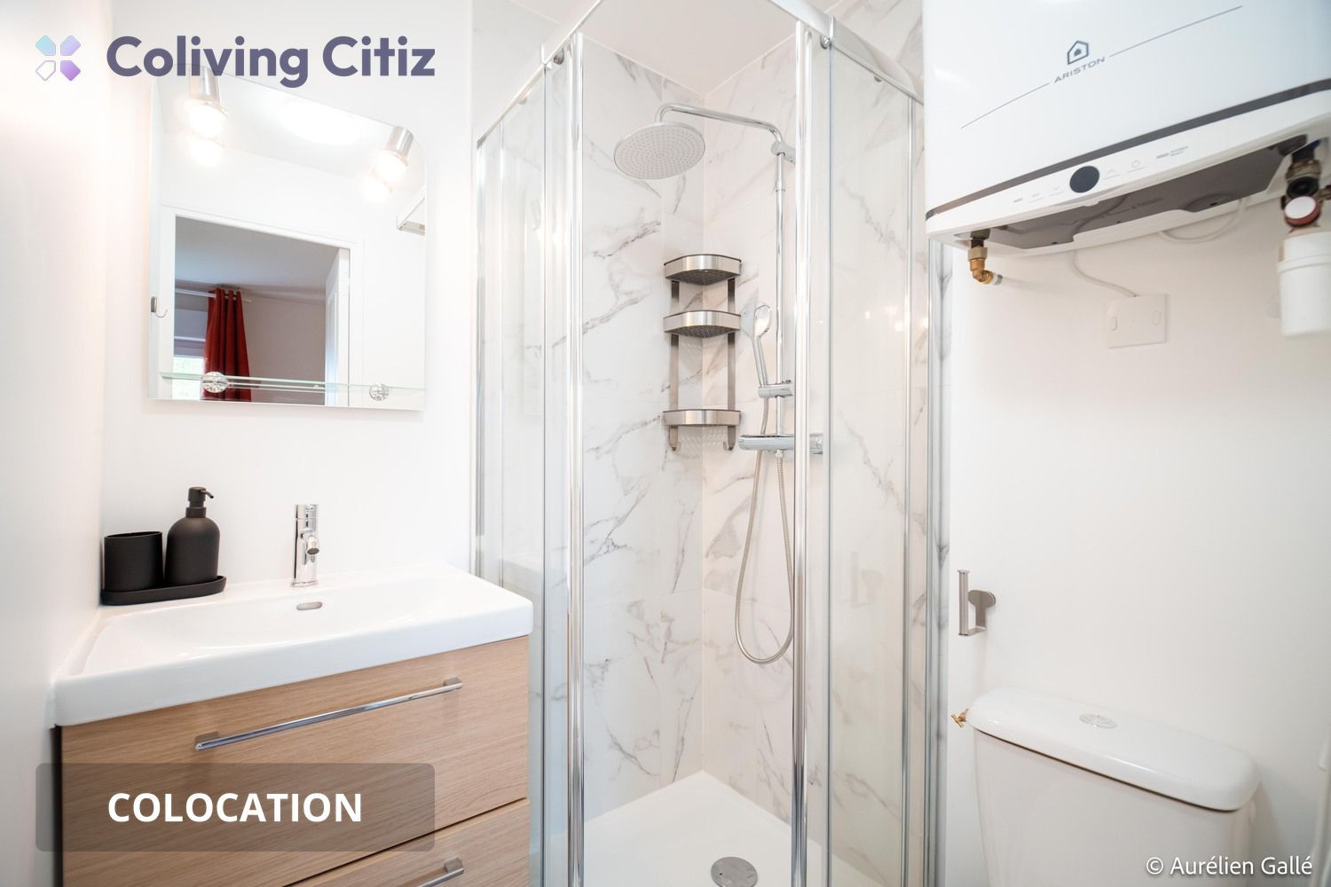 
                                                Colocation
                                                 Chambre meublée avec salle de bain & WC