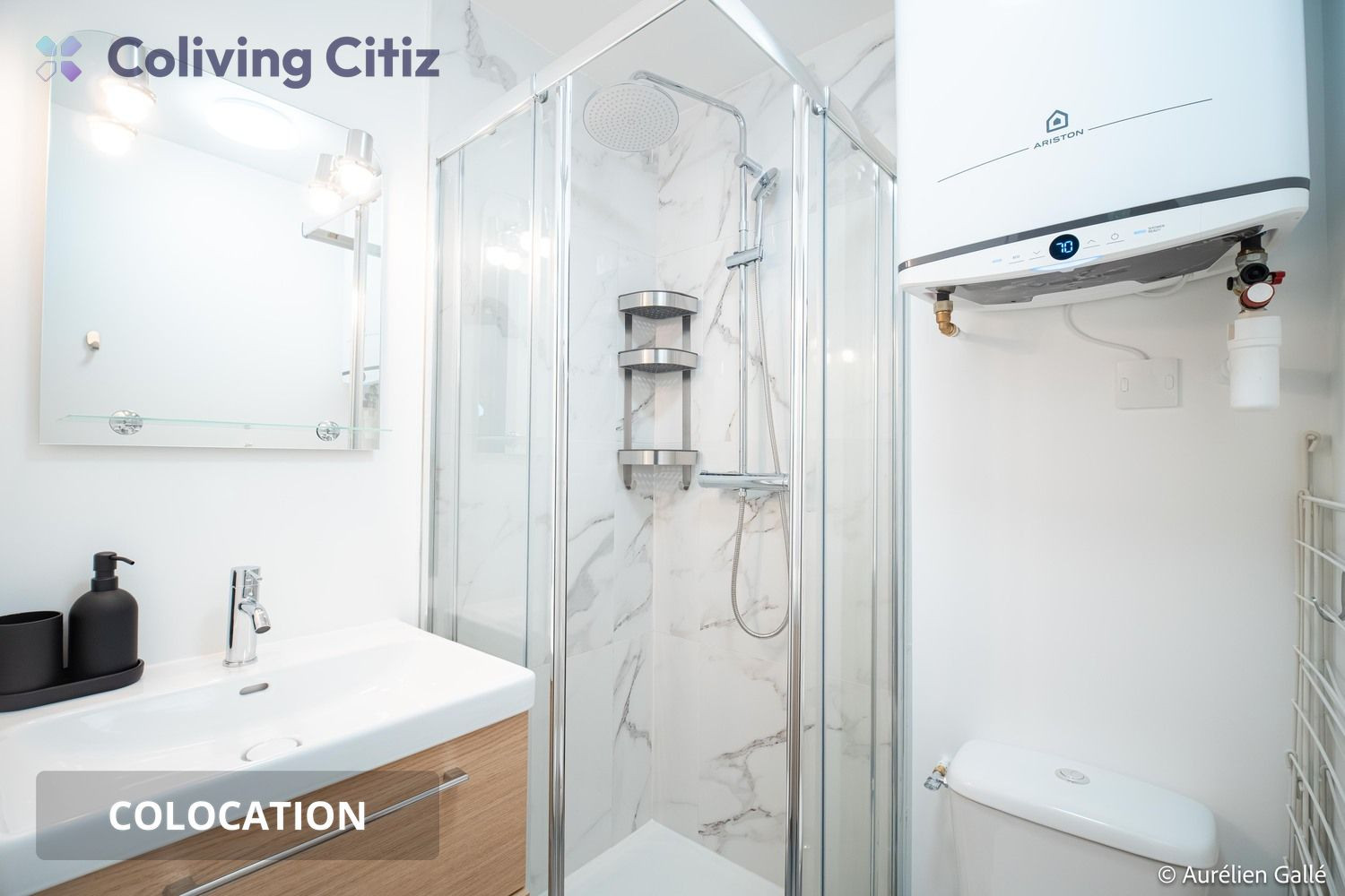 
                                                Colocation
                                                 Chambre meublée avec salle de bain & WC