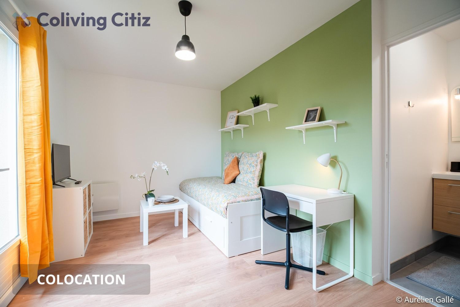 
                                                Colocation
                                                 Chambre meublée avec salle de bain & WC