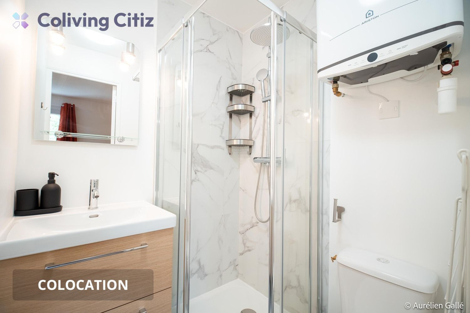
                                                Colocation
                                                 Chambre meublée avec salle de bain & WC