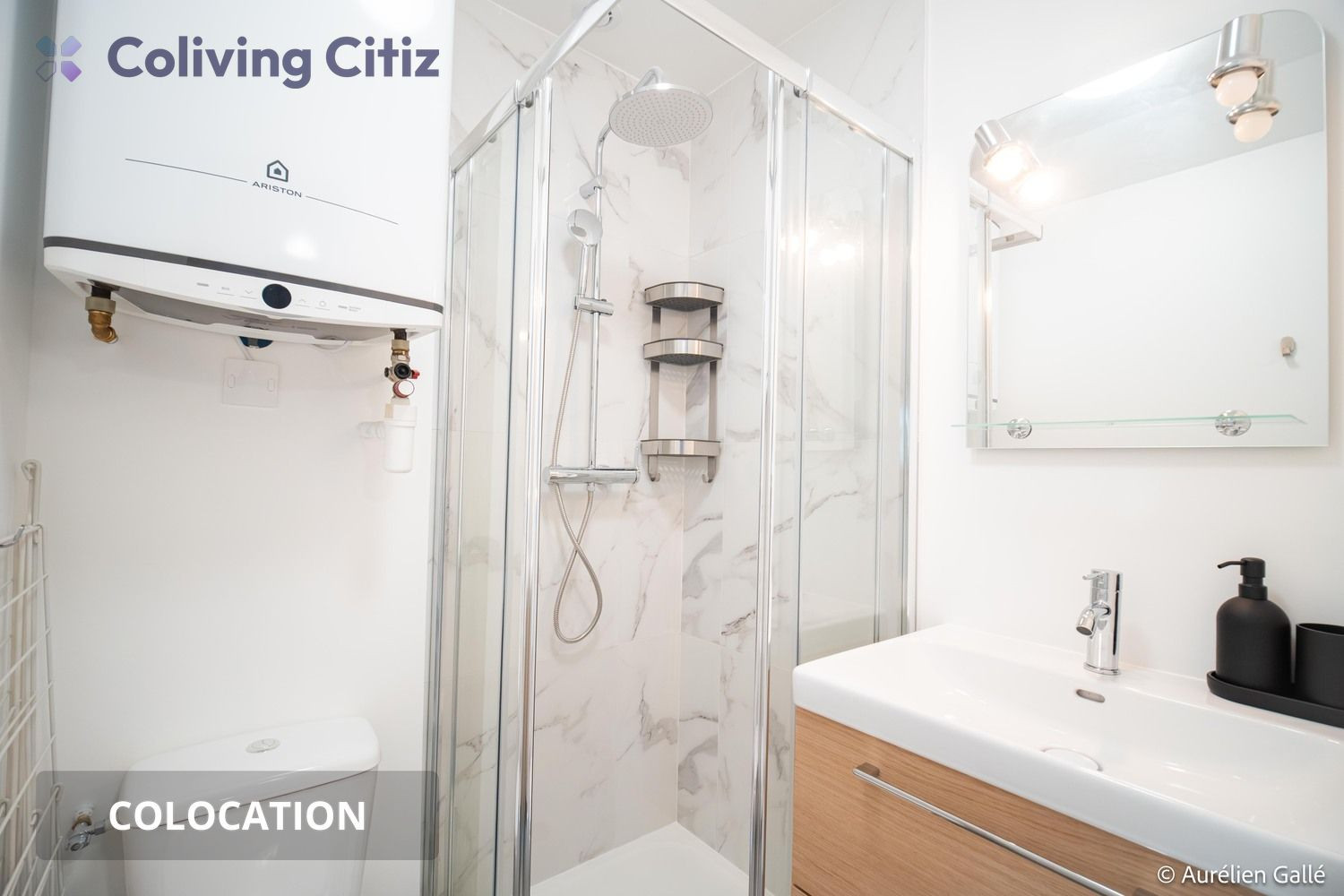 
                                                Colocation
                                                 Chambre meublée avec salle de bain & WC
