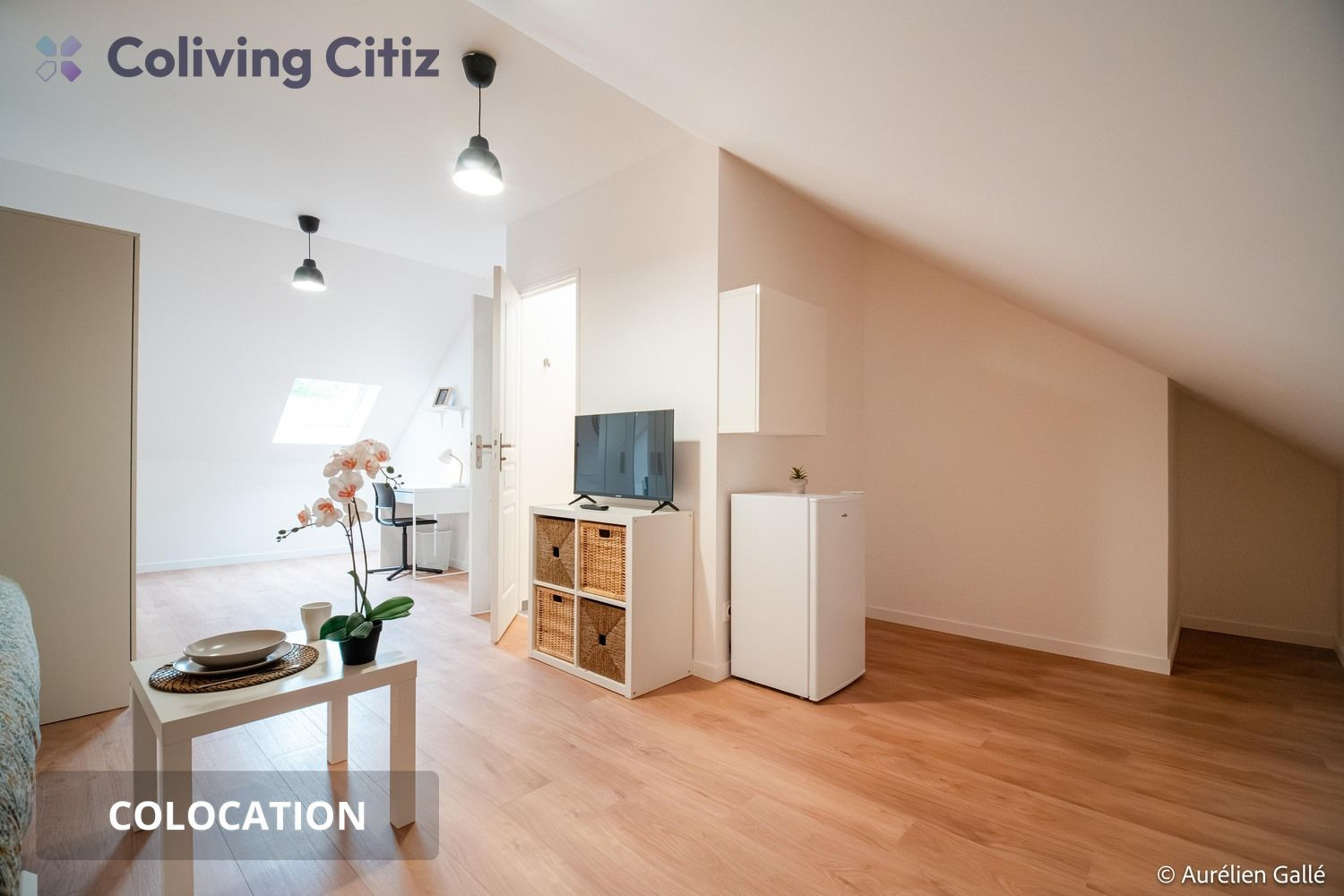 
                                                Colocation
                                                 Chambre meublée avec salle de bain & WC