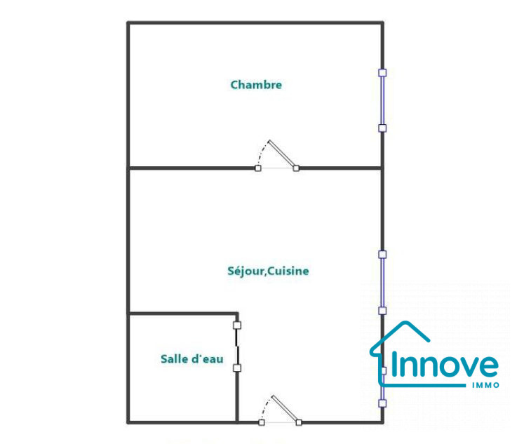 
                                                Vente
                                                 Charmant 2 pièces sur cour - Bagnolet