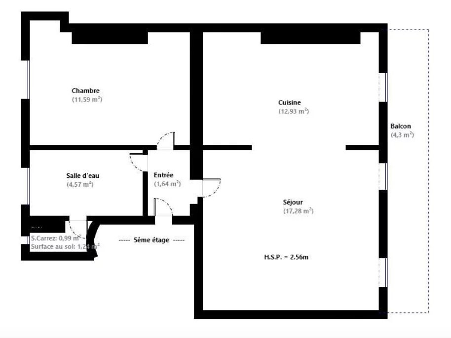 
                                                Vente
                                                 COEUR BATIGNOLLES - TRES JOLI 3 PIECES
