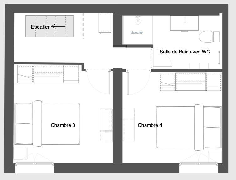 
                                                Location
                                                 Colocation étudiante - 4 chambres à louer