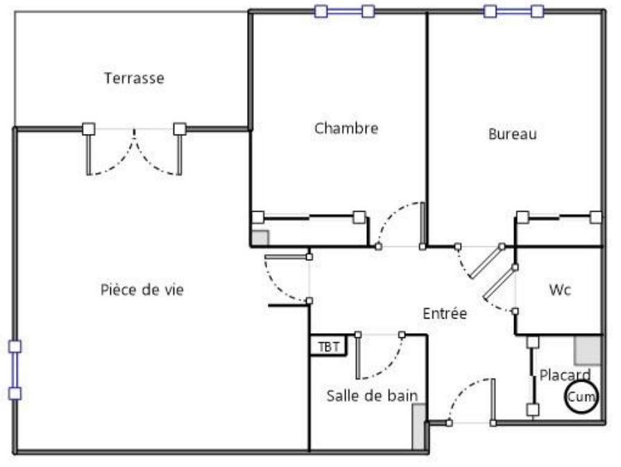 
                                                Vente
                                                 Colomiers- T3- climatisé - terrasse - parking ssol