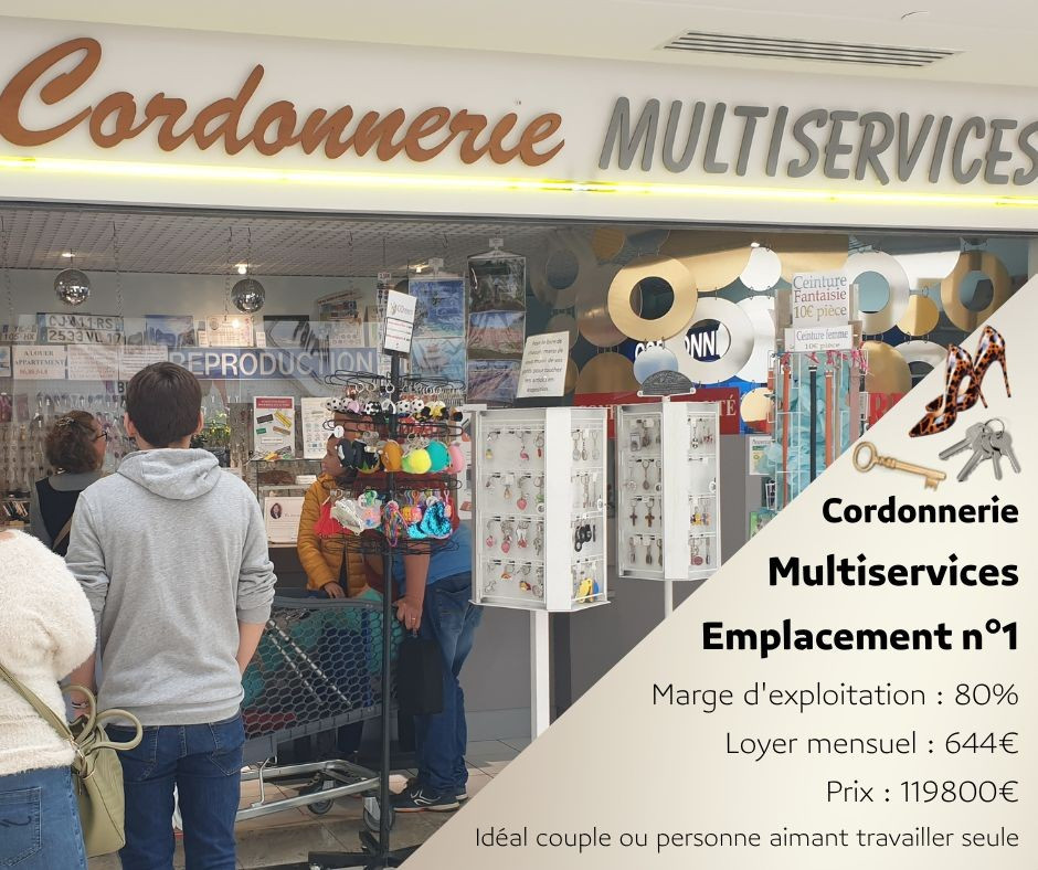 
                                                Vente
                                                 Cordonnerie Multiservices