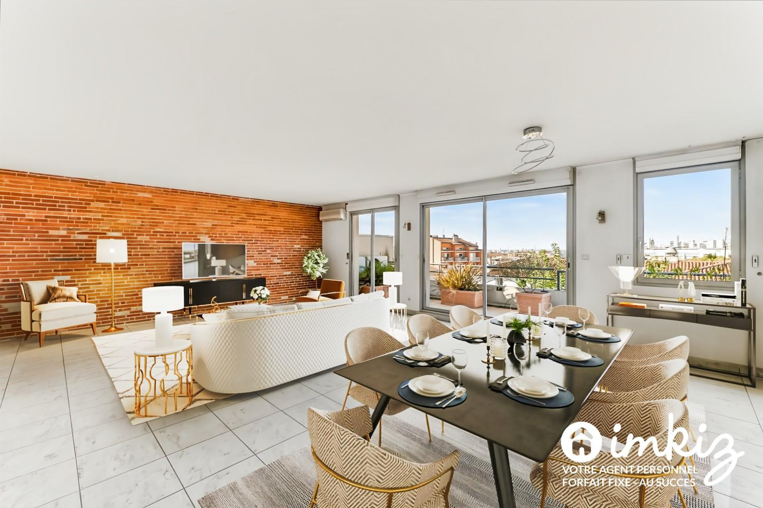 
                                                Vente
                                                 Côte Pavée - T5 - 4ch -2 terrasses-2 gar. boxés
