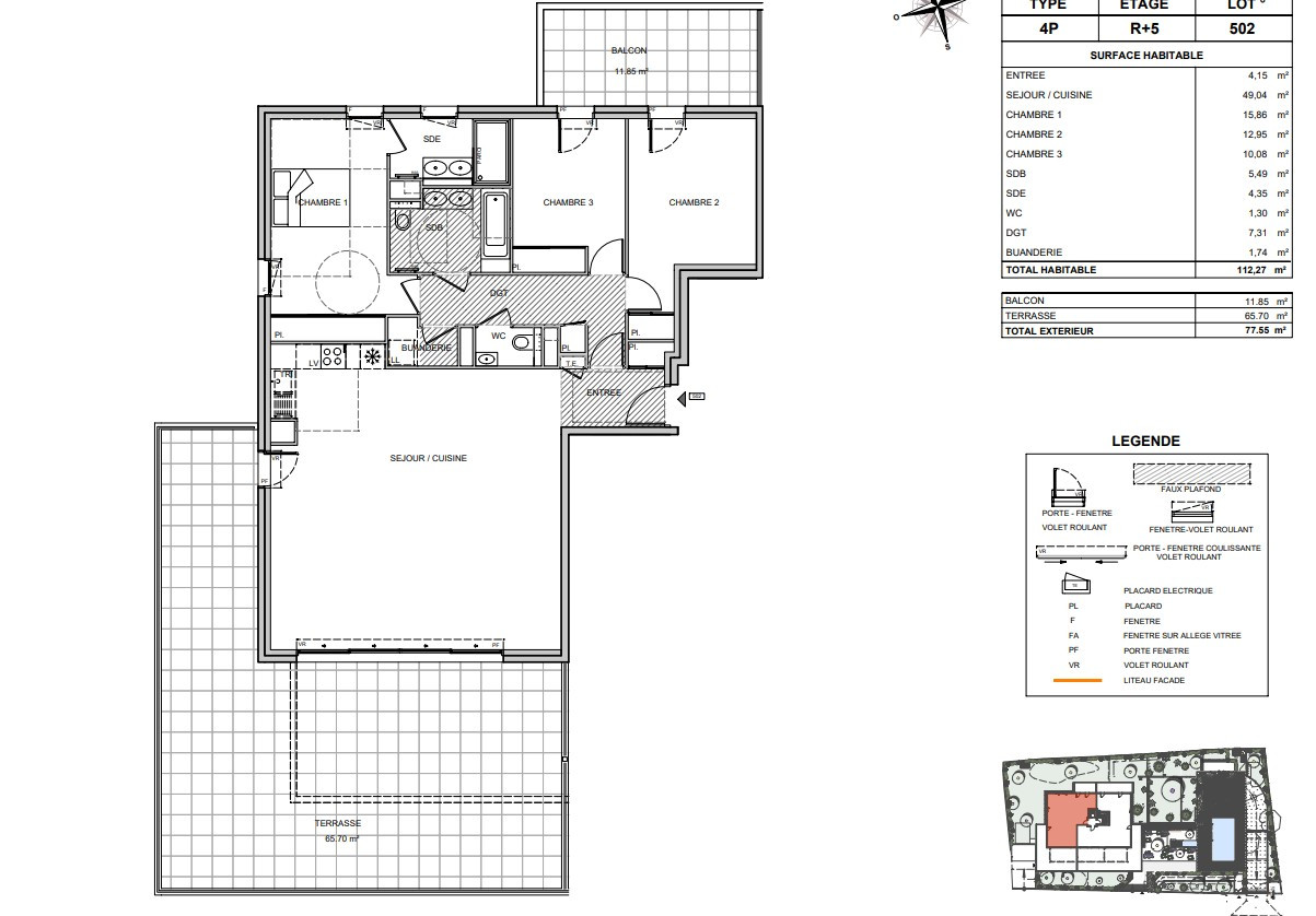 
                                                Vente
                                                 DERNIER ETAGE VUE MER Penthouse Villeneuve loubet