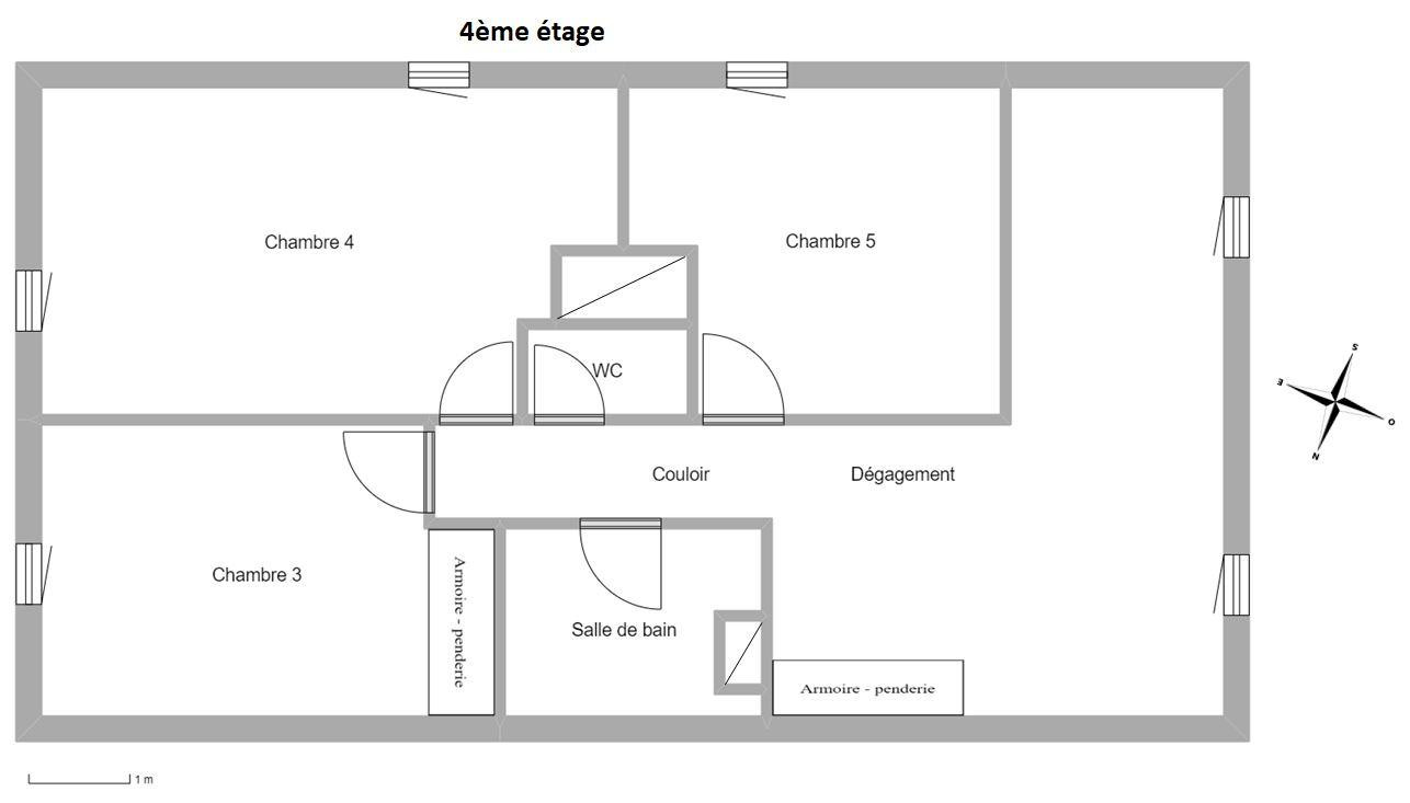 
                                                Vente
                                                 Duplex 137 m2 carrez (168m² sol) 5ch, Pl Alex. 1er