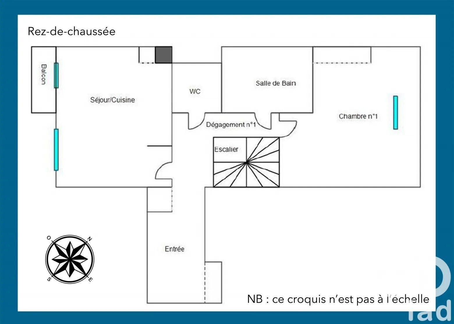 
                                                Location
                                                 Duplex 4P meublé, balcon, pking, 78m2 boutin/96m2