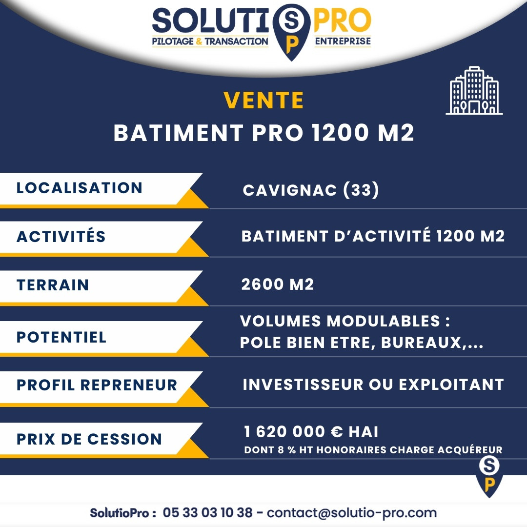 
                                                Vente
                                                 Ensemble immobilier à fort potentiel