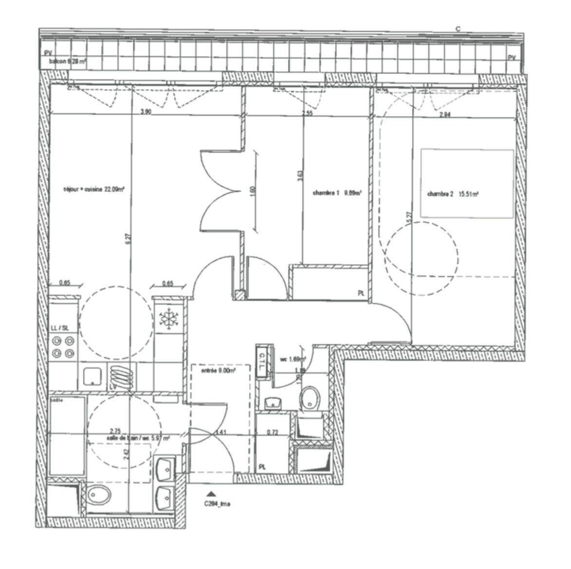 
                                                Vente
                                                 Exclusivité - Appartement 3 pièces avec balcon