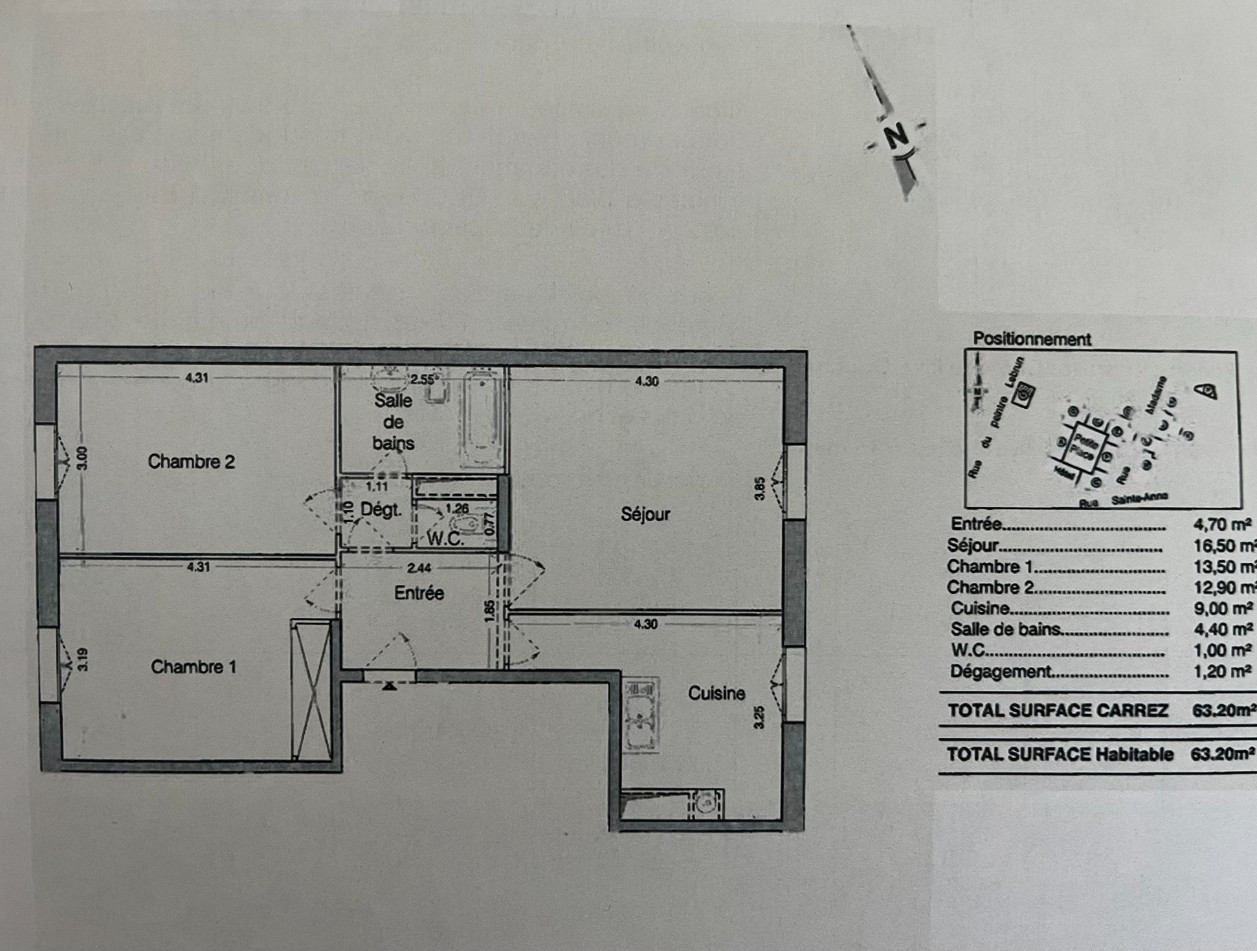 
                                                Vente
                                                 Exclusivité - Appartement 3P - Versailles Chateau