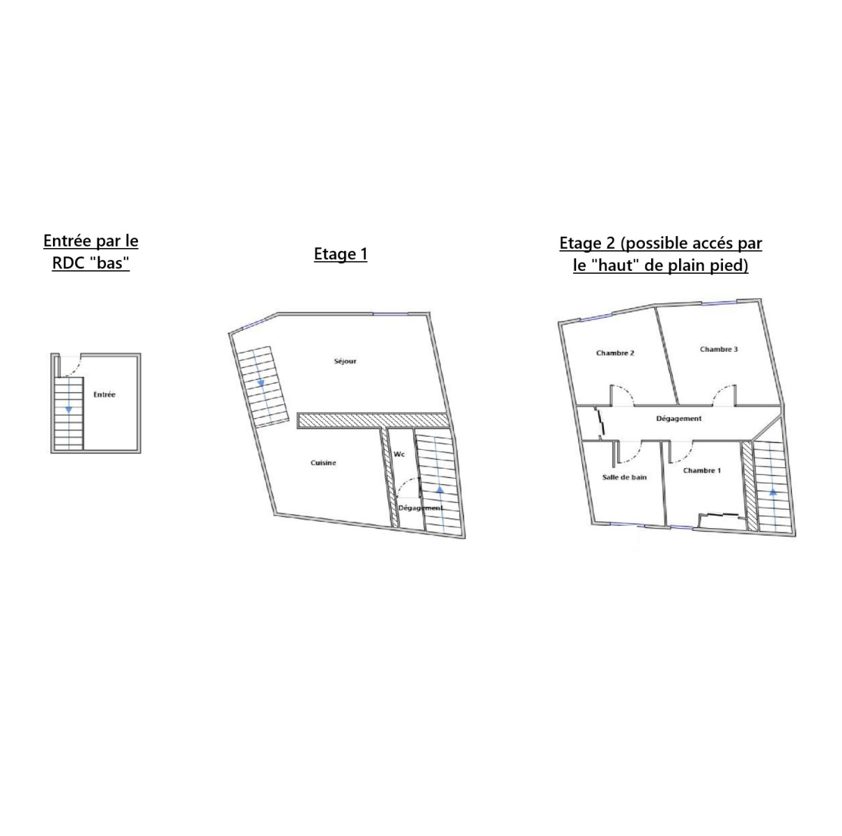 
                                                Vente
                                                 Gilette 4 pieces au calme en duplex