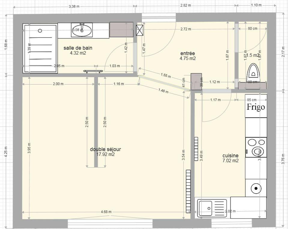 
                                                Location
                                                 GRAND STUDIO de 35 m2 - NANTERRE MONT VALERIEN