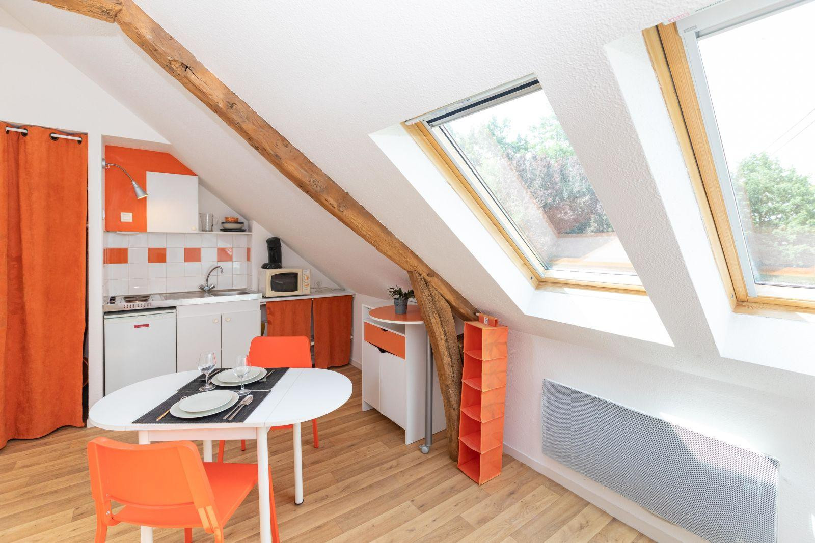 
                                                Location
                                                 Grand studio lumineux équipé prêt a vivre au calme