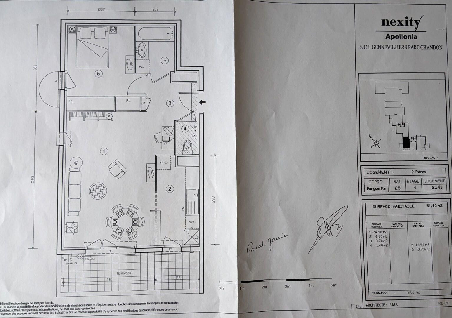 
                                                Location
                                                 Grand T2 refait à neuf de 52m² avec Terrasse