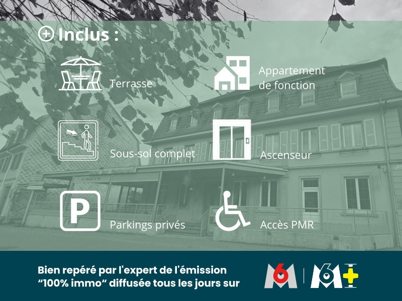 
                                                Vente
                                                 Immeuble - Hôtel et Restaurant 14 chambres -  Metzeral 1100 m²