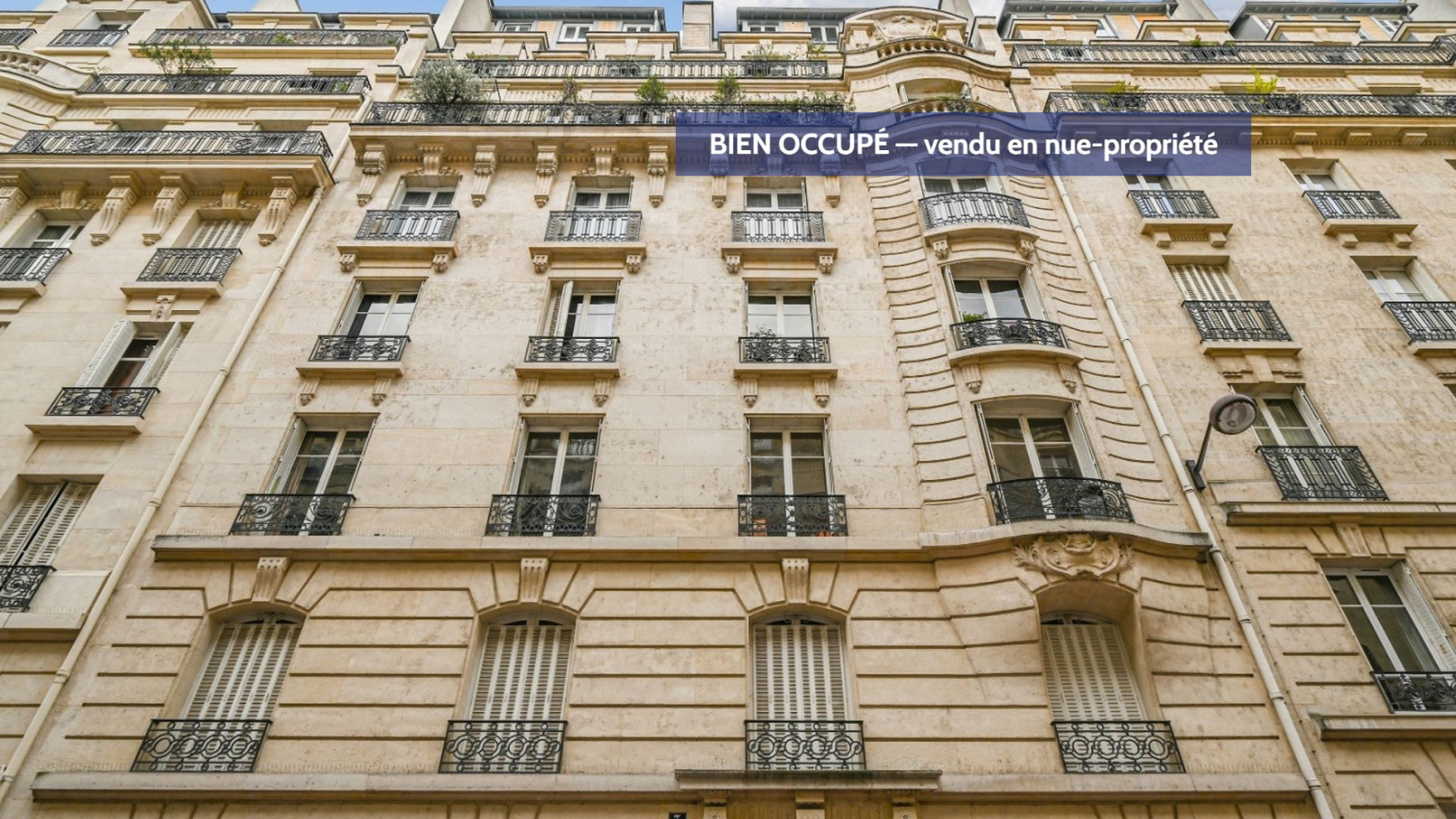 
                                                Vente
                                                 INVESTISSEMENT EN NUE-PROPRIÉTÉ A PARIS 16EME ARRONDISSEMENT